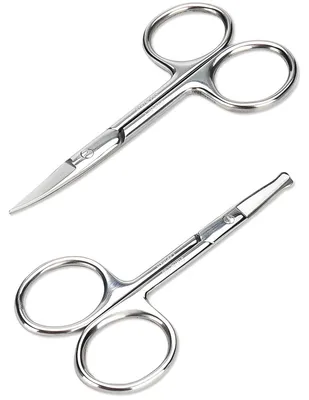 Obrázek produktu pro Zastřihovač obočí nosu a obličeje - 9,0 x 4,5 cm - Nerezová ocel - Zaoblený hrot