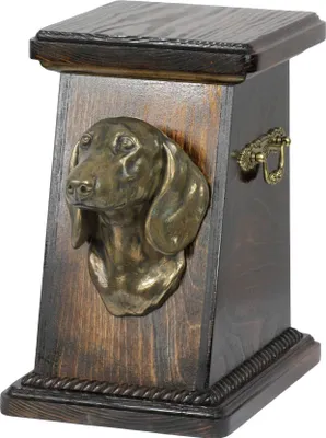 Immagine prodotto di Jezevčík - Urna per le ceneri di un cane, elegante urna con statuetta, urna commemorativa con busto di cane del marchio Art-Dog.