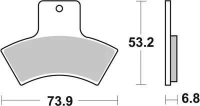 Obrázok produktu pre SBS Brzdové doštičky 755ATS