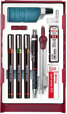 Produktbild von ROTRING isograph Master Set 3er Satz Zirkel 0,1 / 0,3 / 0,5