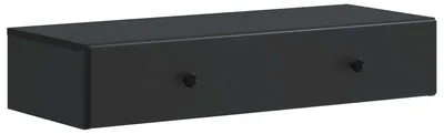 Produktbild von Wandmontierter Beistelltisch Schwarz 87,5 x 34,5 x 17 cm