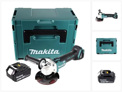 Produktbild von Makita DGA 504 G1J Akku Winkelschleifer 18 V 125 mm Brushless + 1x Akku 6,0 Ah + Makpac - ohne Ladegerät