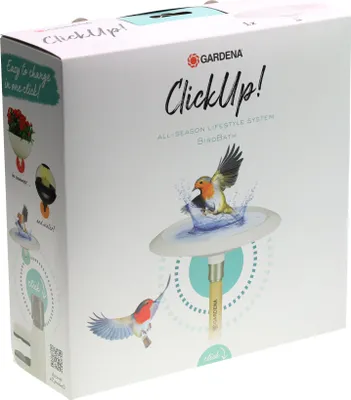 Produktbild von GARDENA ClickUp! Kúpeľ vtákov, nádoba (biela, pre násadu ClickUp!)