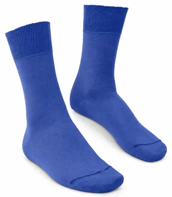Produktbild von Langer & Messmer Herren Socken aus weicher Baumwolle Farbe Capriblau Größe 41-42, KI-generiertes Bild