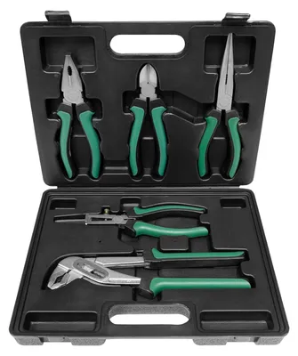 Productafbeelding van Tangenset tang set - 5-delig - Met draagtas - Gereedschapsstaal