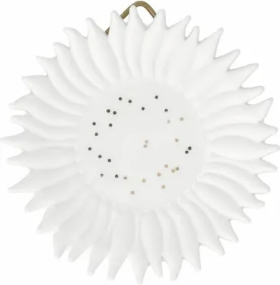 Produktbild von räder Mini Wandteller aus teilglasiertem Porzellan mit Sonnenblumenmotiv