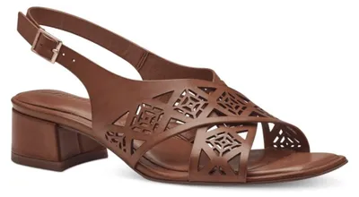 Produktbild von Tamaris Sandalen mit luftigem Obermaterial, 4 cm Blockabsatz und eckiger Zehenpartie