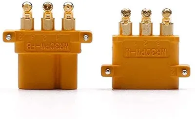 Produktbild von MR30 PW Hochwertige Steckverbinder, männlich-weiblich, für RC Modellbau LiPo Batterien, 5 Paare