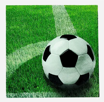 Produktbild von Papstar Football, Schwarz, Grün, Weiß, Seidenpapier, Abbildung, 51 g/m², 330 mm, 330 mm