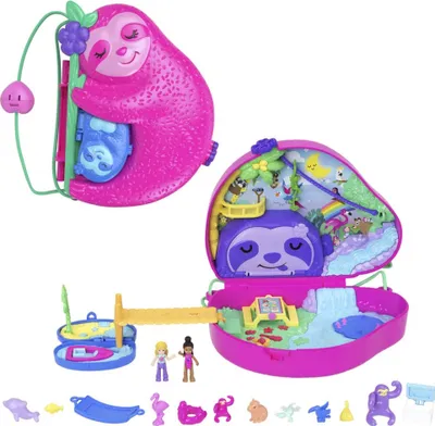 Immagine prodotto di Polly Pocket. Borsetta compatta Famiglia pigra