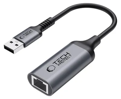 Obrázok produktu pre Tech-Protect Ultraboost adaptér Usb 3.0 na Ethernet Rj45 1000Mbps čierny