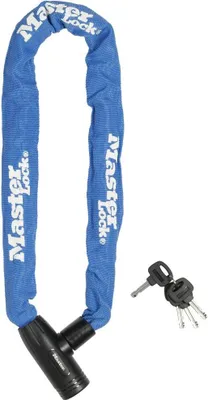 Produktbild von Master Lock Kettenschloss 8391 Blau 8 mm x 900 mm - sichere Fahrradsicherung