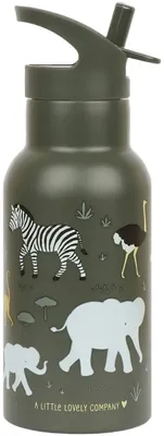 Produktbild von A Little Lovely Company Trinkflasche / Wasserflasche - Edelstahl - Savanne