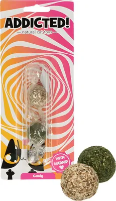 Produktbild von Addicted! Katzenspielbällchen aus Madnip (2er Pack)