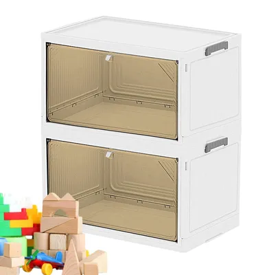 Image de Boîtes de rangement pliables et empilables pour l'organisation