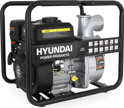 Produktbild von HYUNDAI Benzin-Wasserpumpe GWP57647 (28 m Förderhöhe, 60000 L/h, 60 m³/h, 3”/80 mm, 5.4 PS, 4-Takt)