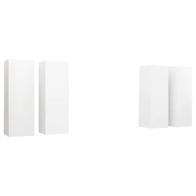 Obrázek produktu pro vidaXL TV skříňky 4 ks. Bílé 30,5x30x90 cm výrobek z odvozeného dřeva
