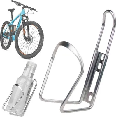 Obrázok produktu pre Hliníkový držiak na fľaše do košíka na bicykel, strieborný
