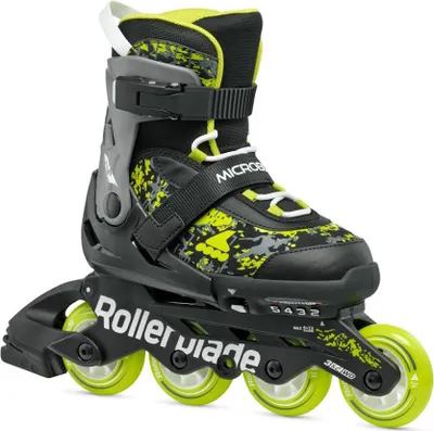 Produktbild von Rollerblade MICROBLADE SL Kinder Inline Skates verstellbar schwarz/lime 33,5