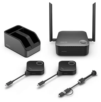 Zdjęcie produktu dla BenQ WDC25, Desktop, Czarny, CVSS 4.0, 3840 x 2160, Wi-Fi 5 (802.11ac), 802.11a, 802.11ad, 802.11b, Wi-Fi 4 (802.11n), 802.11g, Wi-Fi 6 (802.11ax), 40 m