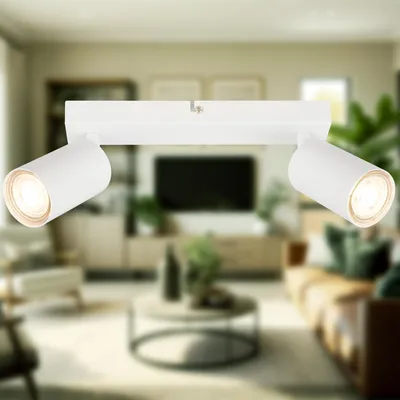 Produktbild von B.K.Licht - LED Deckenlampe schwenkbar, 3000K warmweiß, je 2W, je 450 Lume