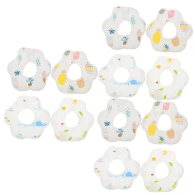 Productafbeelding van Set van 12 Katoenen Slabbetjes voor Baby's
