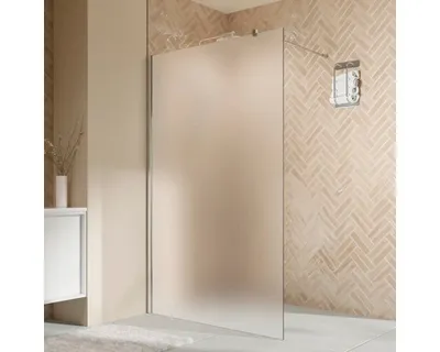 Produktbild von Walk In mit BREUER Elana 2.0 80 x 200 cm Profil abgerundet chrom Glasdekor Satiniert Reversibel
