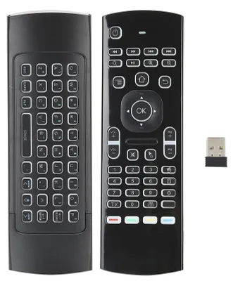 Zdjęcie produktu dla Bezprzewodowa klawiatura 2.4G z podświetleniem, inteligentny pilot do telewizora