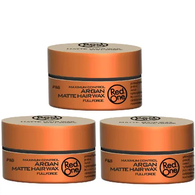 Produktbild von 3x RedOne Argan Matte Hair Wax Haarwachs 150ml