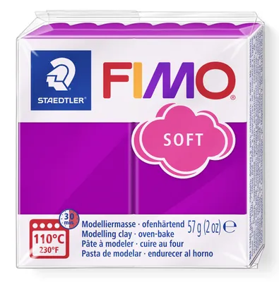 Produktbild von STAEDTLER FIMO soft 8020 ofenhärtende Modelliermasse Einzelprodukt, 57g, purpur