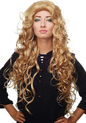 Produktbild von WIG ME UP Perücke Tolle Goldblond Lang Locken Modell: 81445