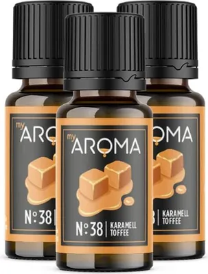 Produktbild von myAROMA Flavour Drops – Karamell, 3x10ml: Zuckerfrei, Kalorienfrei & Vegan