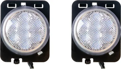 Obrázok produktu pre Bočné smerovky LED biele,  rozšírenie smeroviek Jeep Wrangler JK 07-