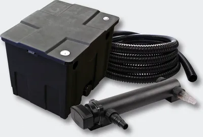 Obrázok produktu pre SunSun 1-komorový filtračný set pre 12000l jazierko s 24W UVC 3 jazierkovým čističom a 5m hadicou