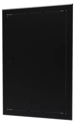 Produktbild von Mimet Metall Inspektionsklappe Schwarz 50x60 cm mit Drehknopf