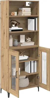 Produktbild von vidaXL Highboard Artisan-Eiche 69,5 x 34 x 180 cm Holzwerkstoff