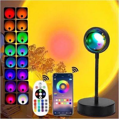 Immagine prodotto di Lampada da corridoio a LED - Visibilità a 360 gradi - Luci arcobaleno - Controllabile tramite app - Luci decorative - Ideale per camere da letto e soggiorni