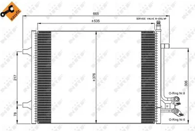 Obrázok produktu pre NRF kondenzátor, klimatizácia 35904