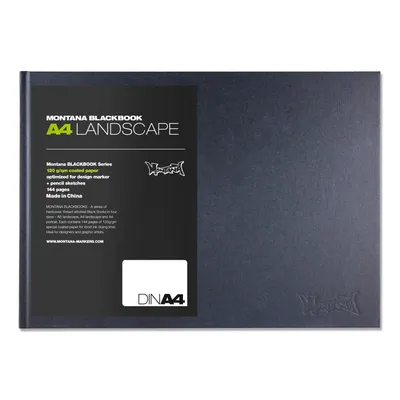 Produktbild von Sketchbook | Montana Blackbook | DIN A4 | Quer | 144 Seiten | 120gsm Papier