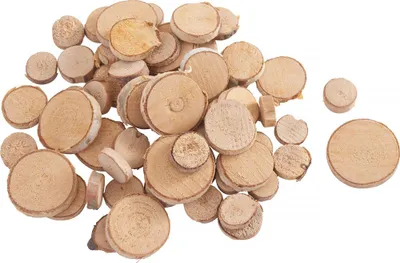 Produktbild von VBS Mini-Rindenscheiben "Rund", Ø ca. 1,5-2,5 cm, 60 Stück