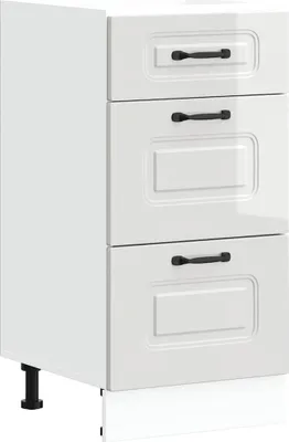 Obrázek produktu pro vidaXL Spodní kuchyňská linka "Kalmar" z vysoce lesklého bílého materiálu na bázi dřeva