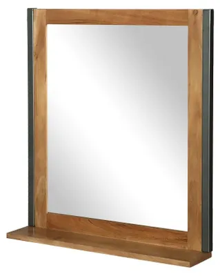 Produktbild von Badspiegel 68x75cm 'Havanna' Akazie & Metall