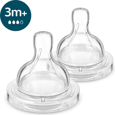 Immagine prodotto di Tettarella per biberon Philips Avent SCY76302 3m+ in silicone anticolica senza