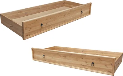 Produktbild von Bettschubladen 2er Set, Kiefer massiv eichefarben geölt, STEINKJER-69