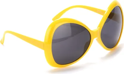 Produktbild von Große Disco-Brille gelb - Einheitsgröße