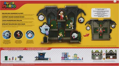 Produktbild von Nintendo Super Mario Buu Huu Haus Deluxe Spielset inkl. Mario Figur, 6 cm