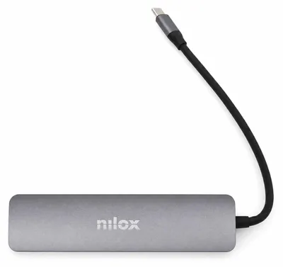 Productafbeelding van Nilox Docking Station USB-C, slank, 6-in-1