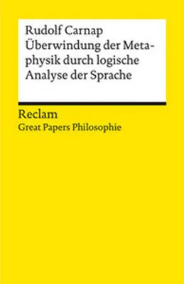 Obrázok produktu pre Überwindung der Metaphysik durch logische Analyse der Sprache