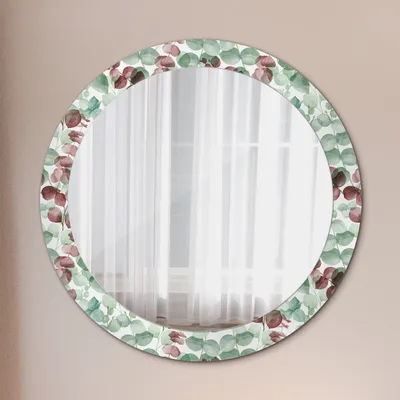 Produktbild von Ø80cm Modern Spiegel - Wandspiegel Wandmontage- Schlafzimmer - Eucaliptus