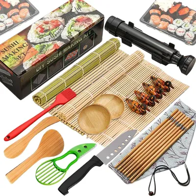Obrázek produktu pro Sada nástrojů na přípravu sushi s 18 kusy